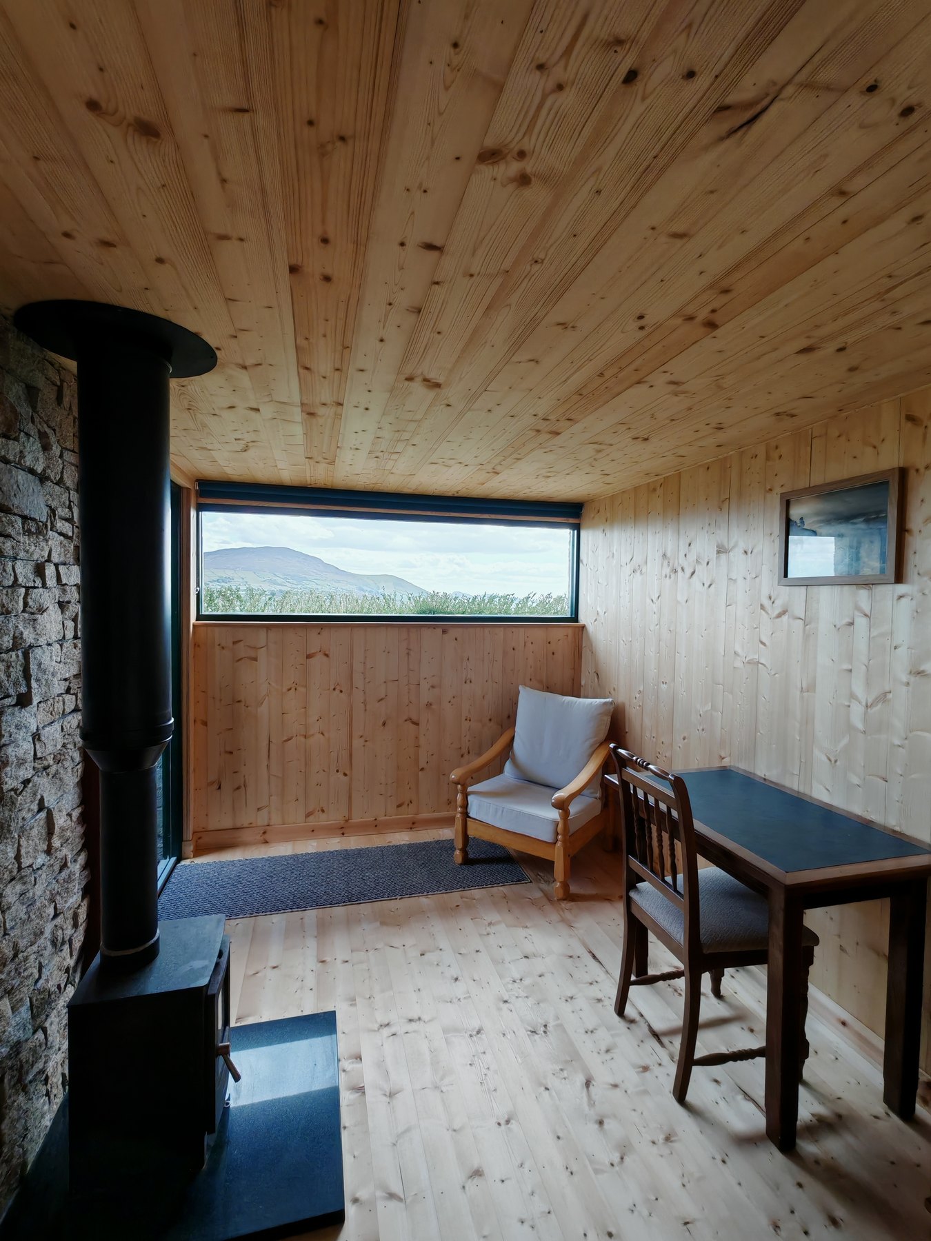The separate studio at Yellow Rock Sanctuary with its wide valley view